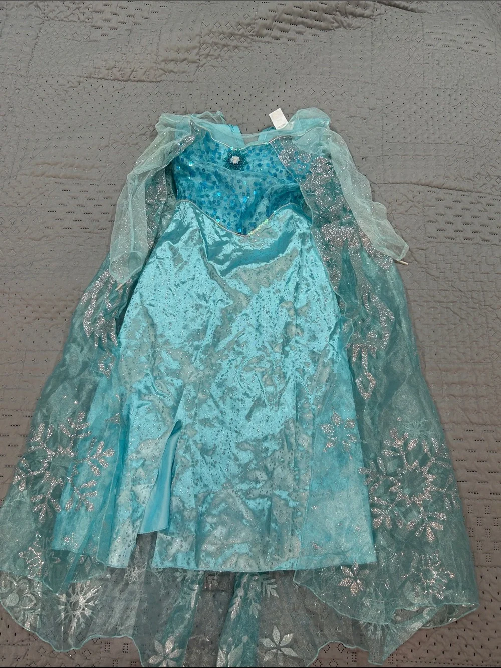 Pixar Elsa dress Blue Sparkle Princess Kids Costume Dress 7/8
